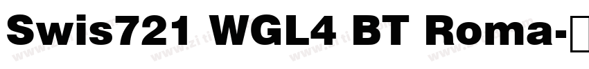 Swis721 WGL4 BT Roma字体转换